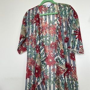 LuLaRoe Shirley Kimono Small Floral Cover Up